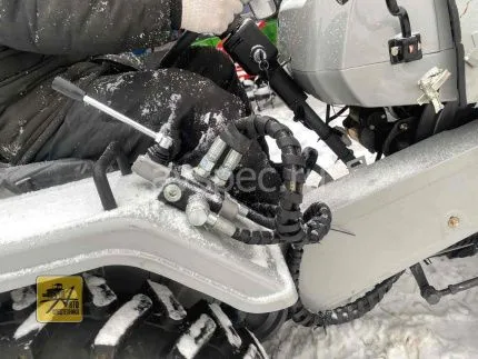 Отвал для уборки снега на ременные трактора